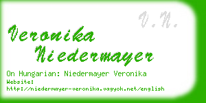 veronika niedermayer business card